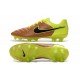 Nike Men's Tiempo Legend V FG Soccer Cleats Canvas Black Volt