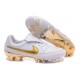 2016 Nike Tiempo Legend V FG Football Shoes R10 White Golden