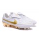 2016 Nike Tiempo Legend V FG Football Shoes R10 White Golden