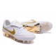 2016 Nike Tiempo Legend V FG Football Shoes R10 White Golden
