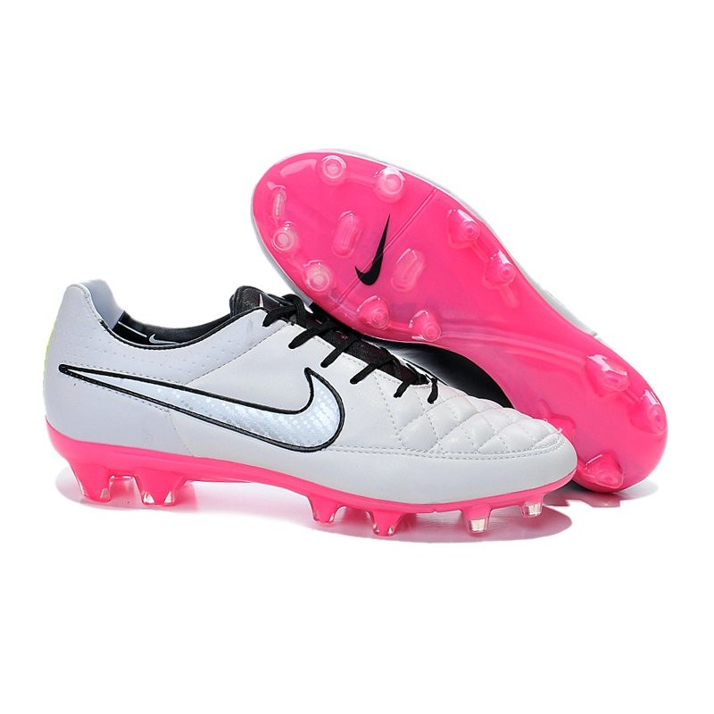 Også Tilslutte Avenue Nike Men's Tiempo Legend V FG Soccer Cleats White Black Pink
