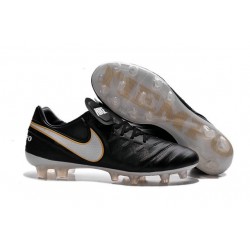 New Shoes - Nike Tiempo Legend VI FG Soccer Cleats Black White Gold