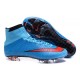 Best Nike Men's Mercurial Superfly IV FG Football Cleats Blue Red Black
