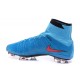 Best Nike Men's Mercurial Superfly IV FG Football Cleats Blue Red Black