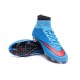Best Nike Men's Mercurial Superfly IV FG Football Cleats Blue Red Black