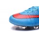 Best Nike Men's Mercurial Superfly IV FG Football Cleats Blue Red Black