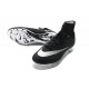 Sale Nike Men's Mercurial Superfly 4 FG Football Cleats Silver Black