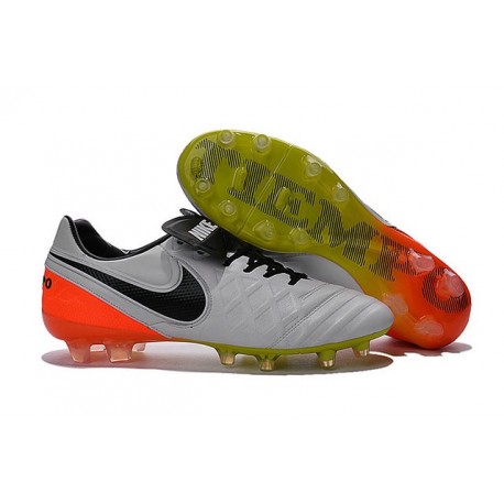 New Shoes - Nike Tiempo Legend VI FG Soccer Cleats White Black Total Orange Volt