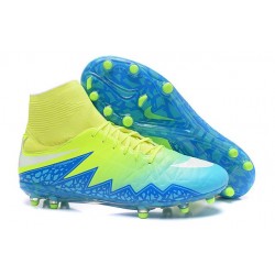 2016 Nike HyperVenom Phantom II FG FG Football Boots Blue Volt White