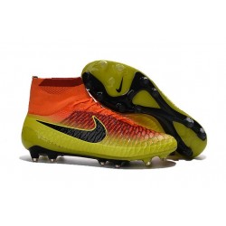 Nike Magista Obra FG Soccer Cleats - Low Price Total Crimson Black Bright Citrus