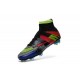 Nike Soccer Shoes - Mercurial Superfly 4 FG Soccer Cleats Black Green Blue Red What the Mercurial
