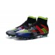 Nike Soccer Shoes - Mercurial Superfly 4 FG Soccer Cleats Black Green Blue Red What the Mercurial