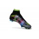 Nike Soccer Shoes - Mercurial Superfly 4 FG Soccer Cleats Black Green Blue Red What the Mercurial