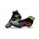 Nike Soccer Shoes - Mercurial Superfly 4 FG Soccer Cleats Black Green Blue Red What the Mercurial