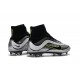 Nike Men's 2016 - Mercurial Superfly Heritage FG Soccer Shoes Silvery Black Volt