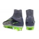 Nike Soccer Cleats - Nike Mercurial Superfly V FG Grey Black Green