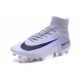 Nike Soccer Cleats - Nike Mercurial Superfly V FG White Grey Black