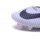 Nike Soccer Cleats - Nike Mercurial Superfly V FG White Grey Black