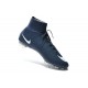 Nike Men's Mercurial Superfly 4 FG Football Cleats Dark Blue White
