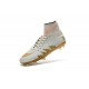 Nike HyperVenom Phantom II FG Men's Firm-Ground Soccer Cleats Neymar x Jordan White Gold