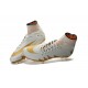 Nike HyperVenom Phantom II FG Men's Firm-Ground Soccer Cleats Neymar x Jordan White Gold