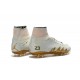 Nike HyperVenom Phantom II FG Men's Firm-Ground Soccer Cleats Neymar x Jordan White Gold