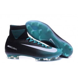 Nike Soccer Cleats - Nike Mercurial Superfly V FG Black Blue White