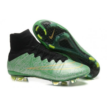 green and gold soccer cleats