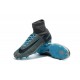 Nike Soccer Cleats - Nike Mercurial Superfly V FG Grey Blue Black