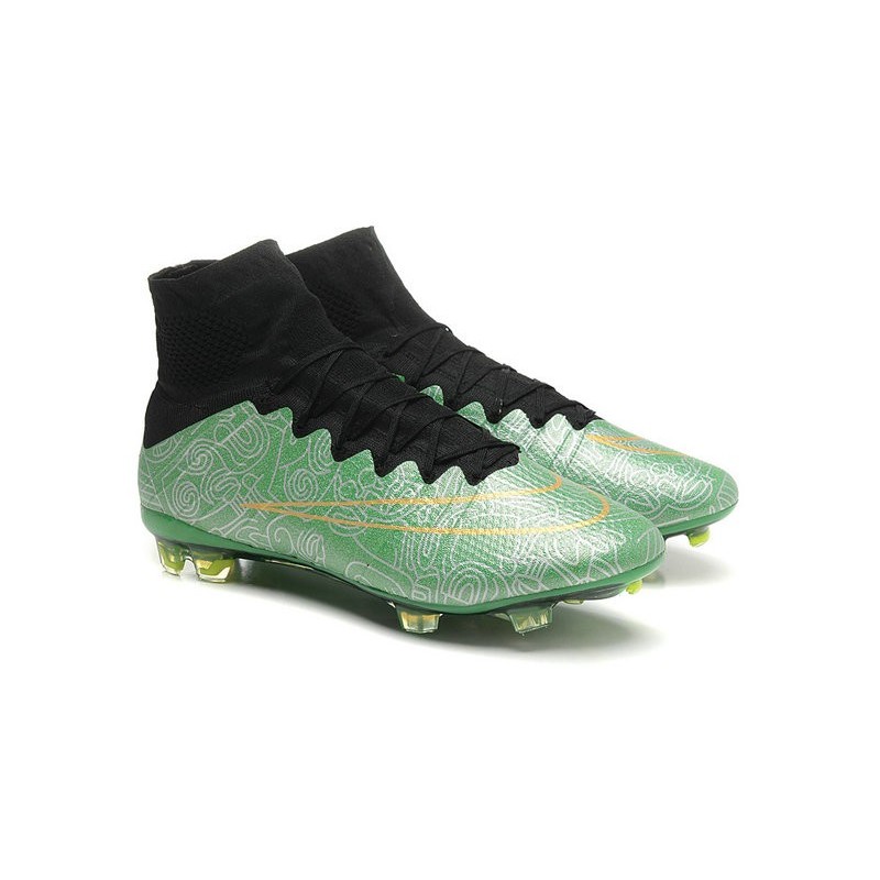 green and gold soccer cleats