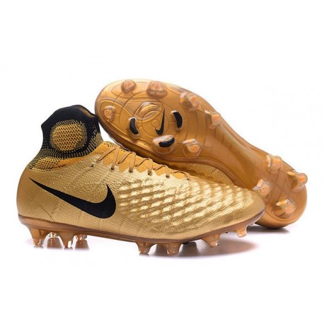 New Nike Shoes - Nike Magista Obra II FG Soccer Boots Black Gold