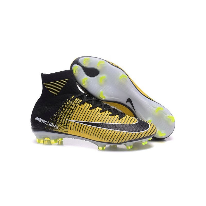 black and yellow nike soccer cleats