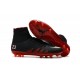 Nike HyperVenom Phantom II FG Men's Firm-Ground Soccer Cleats Jordan Black Red White