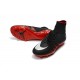 Nike HyperVenom Phantom II FG Men's Firm-Ground Soccer Cleats Jordan Black Red White