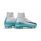 2017 Cristiano Ronaldo New Soccer Cleats - Nike Mercurial Superfly 5 FG White Blue Black