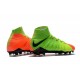 Cheap Nike Hypervenom Phantom III DF FG Men Soccer Cleats Electric Green Black Hyper Orange