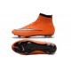 Nike Mercurial Superfly IV FG Soccer Boots - Orange Black SilveryShoes For Men 