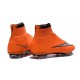 Nike Mercurial Superfly IV FG Soccer Boots - Orange Black SilveryShoes For Men 