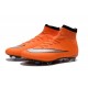 Nike Mercurial Superfly IV FG Soccer Boots - Orange Black SilveryShoes For Men 