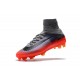 Nike Mercurial Superfly V CR7 Tech Craft Firm Ground Soccer Cleats Cool Grey Metallic Hematite Wolf Grey