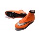 Nike Mercurial Superfly IV FG Soccer Boots - Orange Black SilveryShoes For Men 