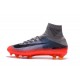 Nike Mercurial Superfly V CR7 Tech Craft Firm Ground Soccer Cleats Cool Grey Metallic Hematite Wolf Grey