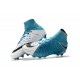 Nike Soccer Cleats 2017 New Nike Hypervenom Phantom 3 DF FG White Black Photo Blue