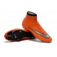 Nike Mercurial Superfly IV FG Soccer Boots - Orange Black SilveryShoes For Men 