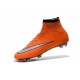 Nike Mercurial Superfly IV FG Soccer Boots - Orange Black SilveryShoes For Men 