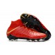 Cheap High Top Nike Hypervenom Phantom III DF FG For Men Red Gold