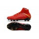 Cheap High Top Nike Hypervenom Phantom III DF FG For Men Red Gold