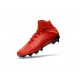 Cheap High Top Nike Hypervenom Phantom III DF FG For Men Red Gold