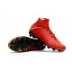 Cheap High Top Nike Hypervenom Phantom III DF FG For Men Red Gold