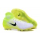 Men Soccer Shoes - Nike Magista Obra II Firm-Ground - White Volt Pure Platinum
